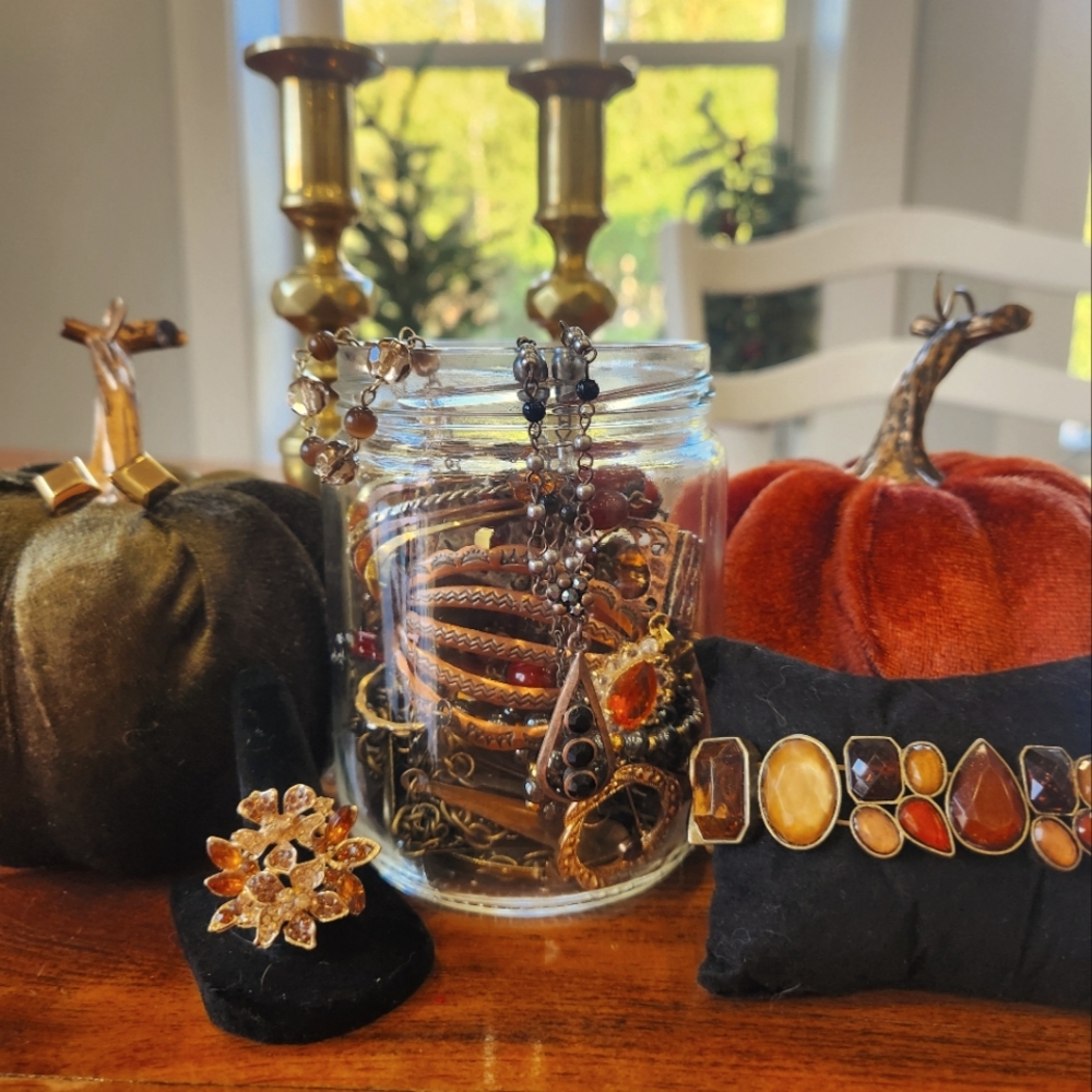 Mystery Jewelry Jar - Fall Inpired